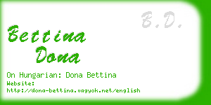 bettina dona business card